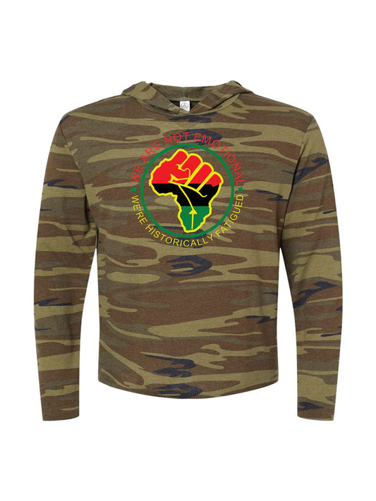 We Are Not Emotional: Vintage Jersey Keeper Hooded Pullover