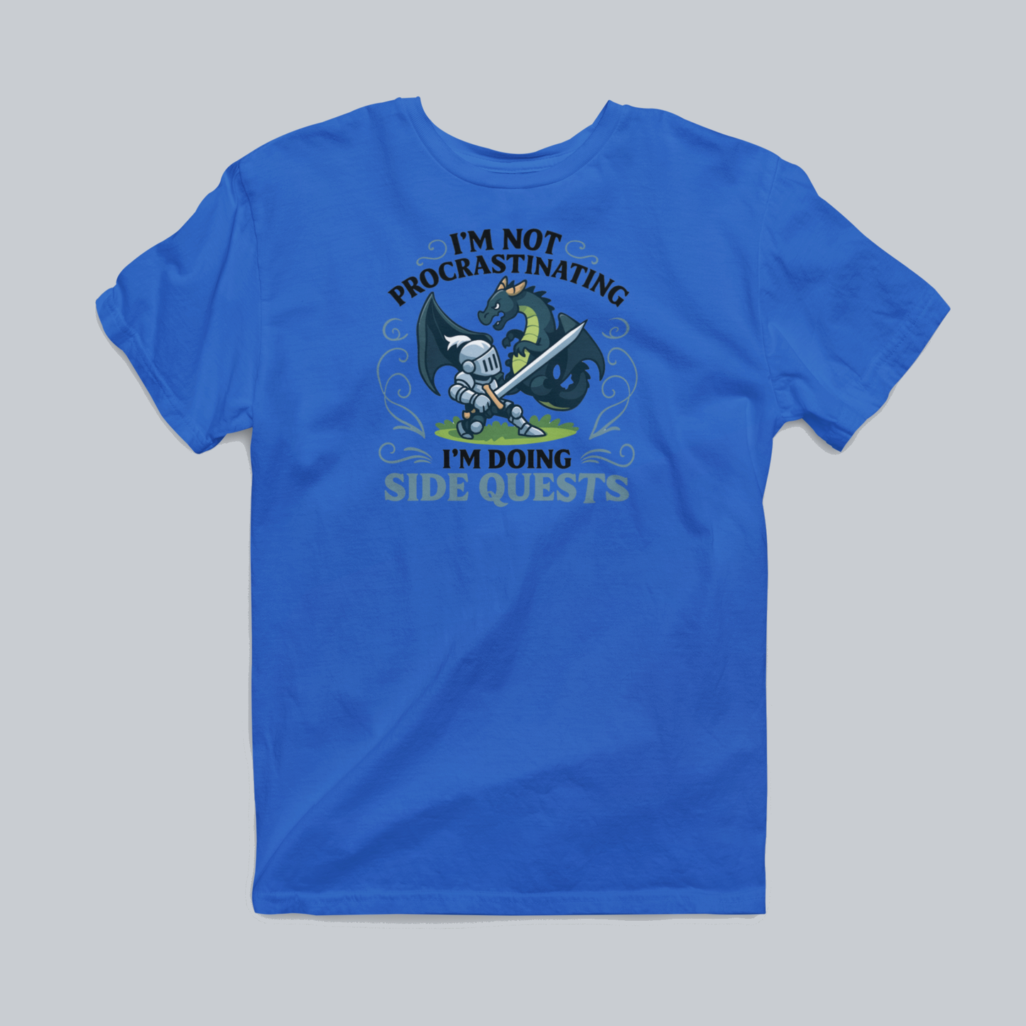 Side Quests Premium Graphic Tee in royal
