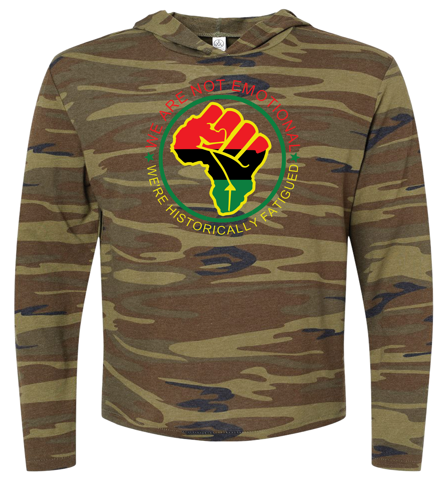 We Are Not Emotional: Vintage Jersey Keeper Hooded Pullover