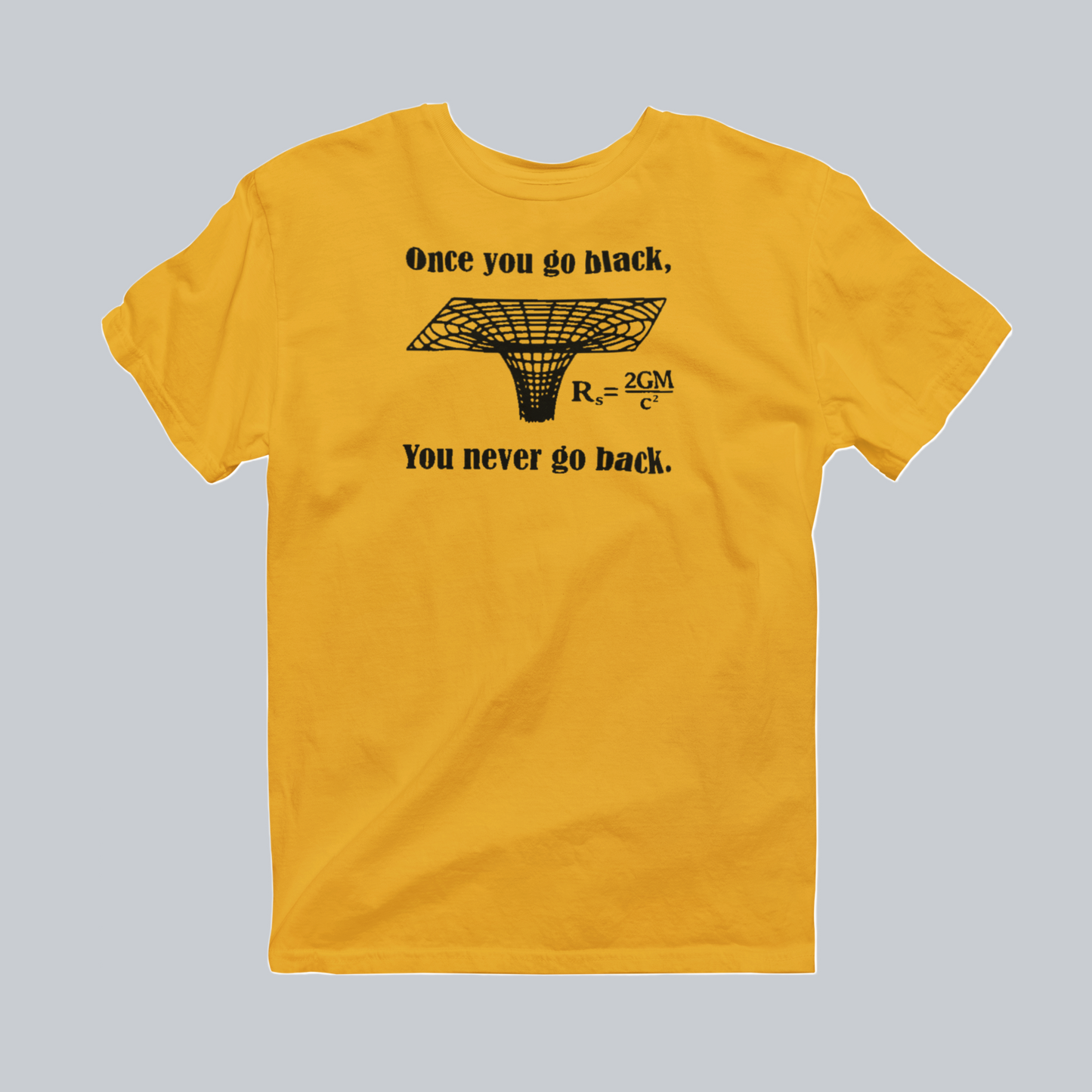 Once You Go Black Premium Graphic Tee in gold by Phat & Nerdy