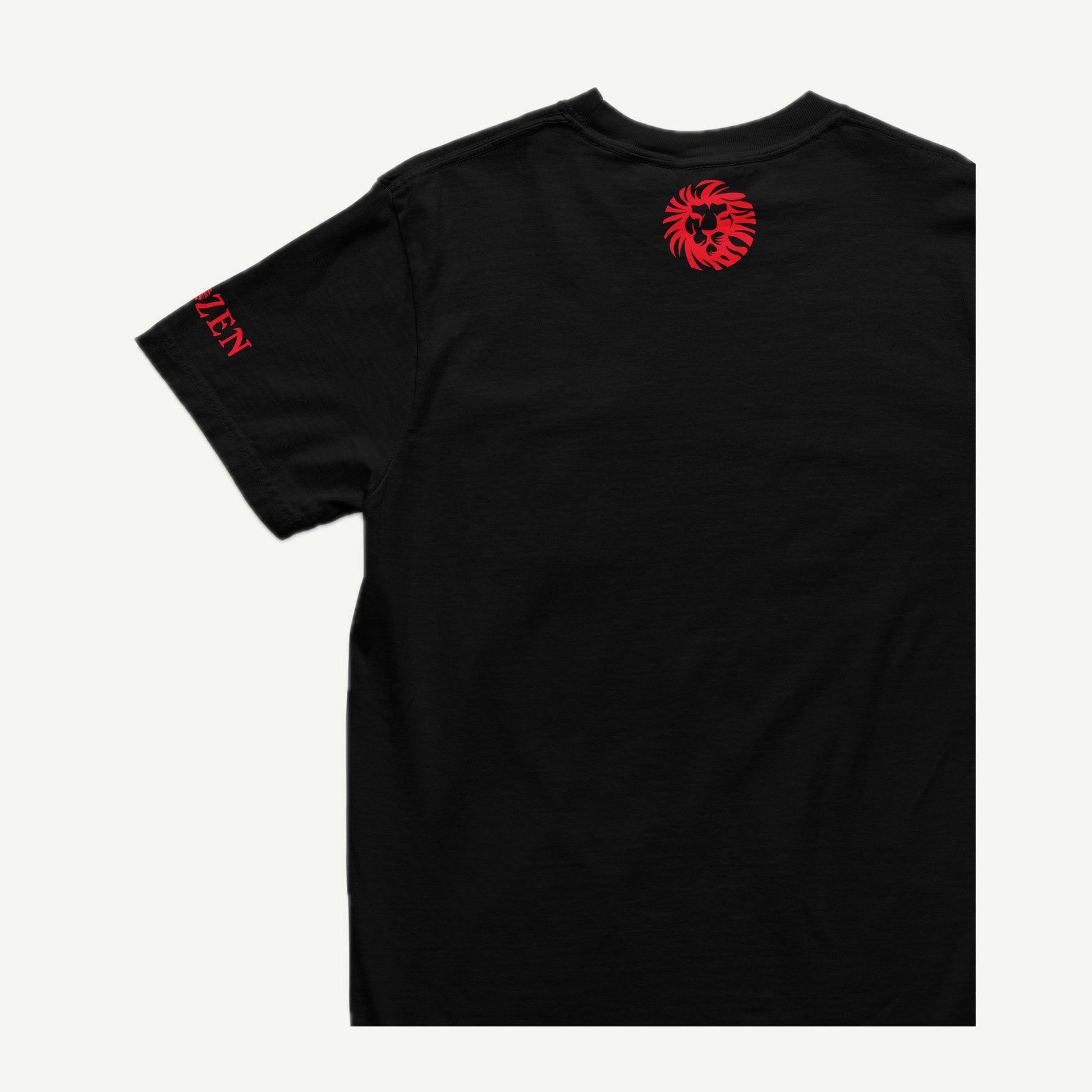 If My People black T-shirt back and left sleeve view with red CHOZEN branding