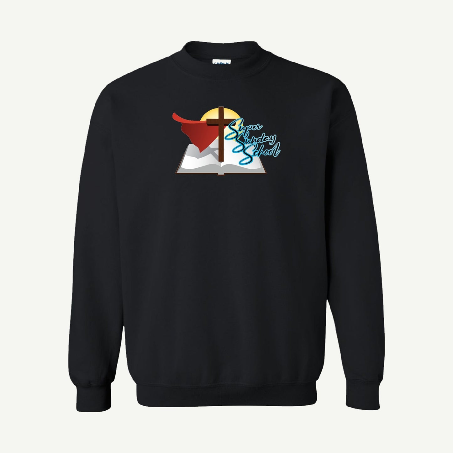 Super Sunday School premium crewneck sweatshirt in black