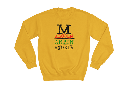 "Malcom, Martin, Mandela" Global Legacy Crewneck Sweatshirt