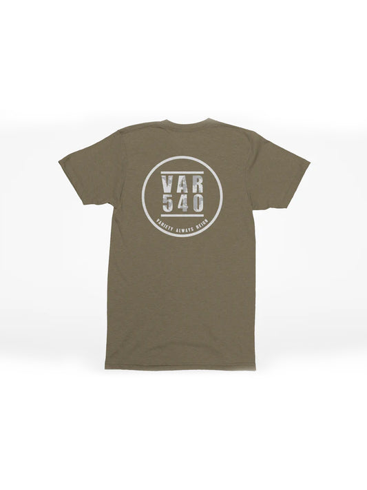 Military green VAR540 T-shirt back view