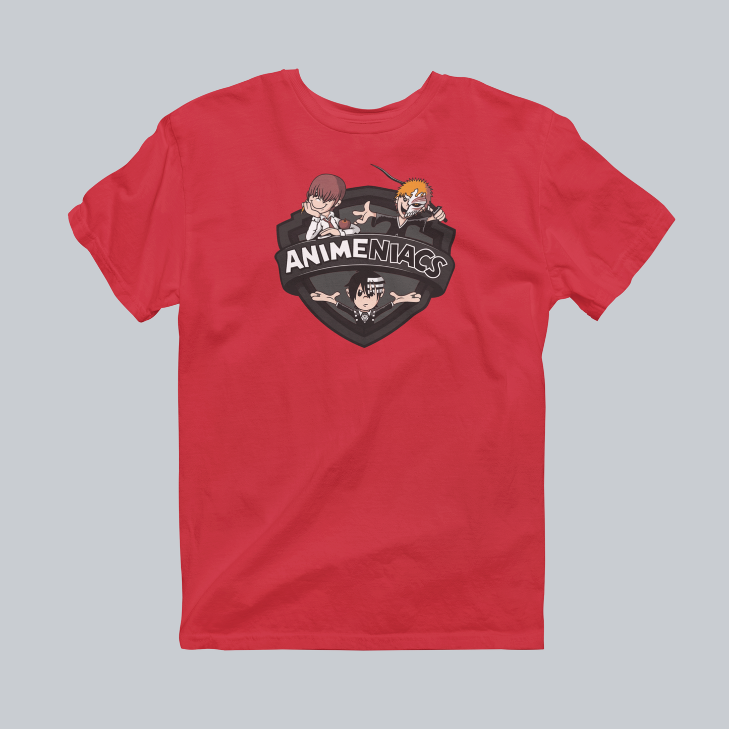AniMENiacs: Afterlife Honors Society Premium Graphic Tee in red