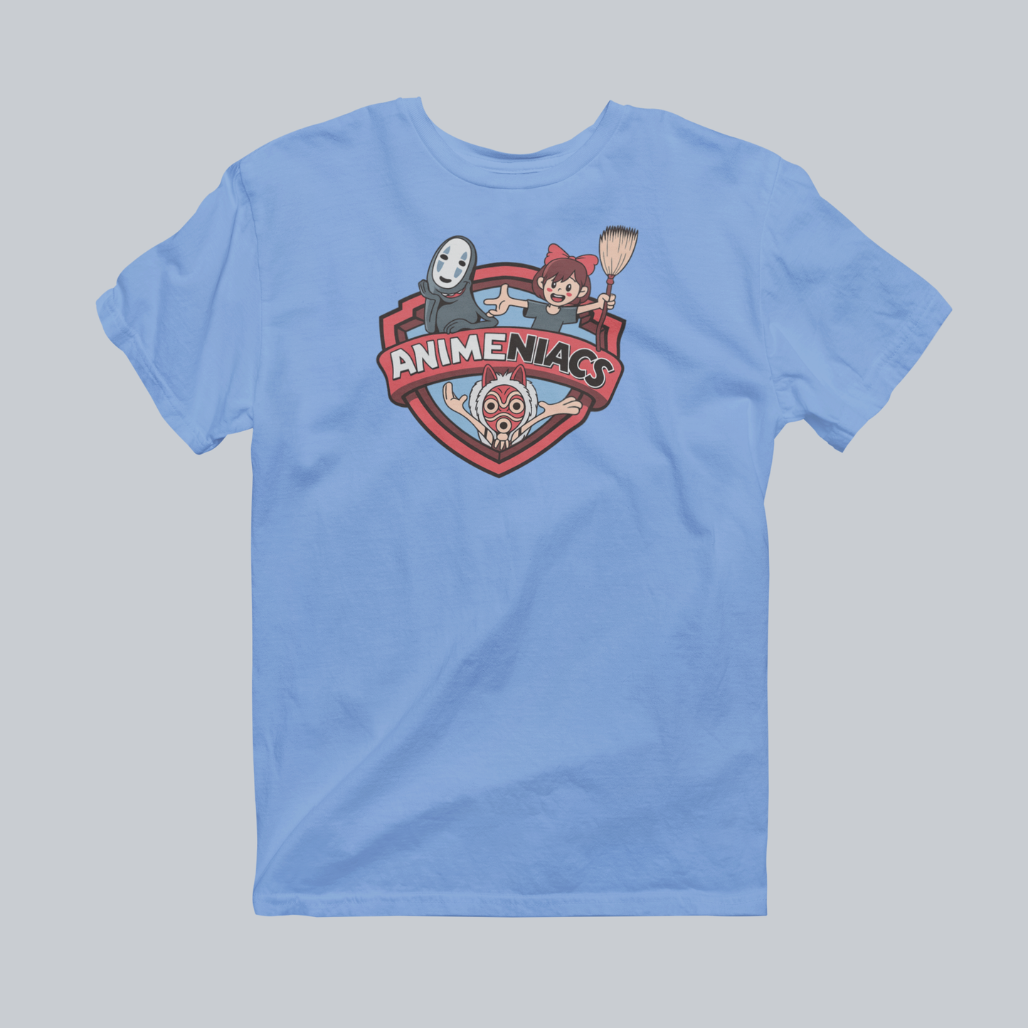 AniMENiacs: Magic, Masks & Misfits Premium Graphic Tee in carolina blue