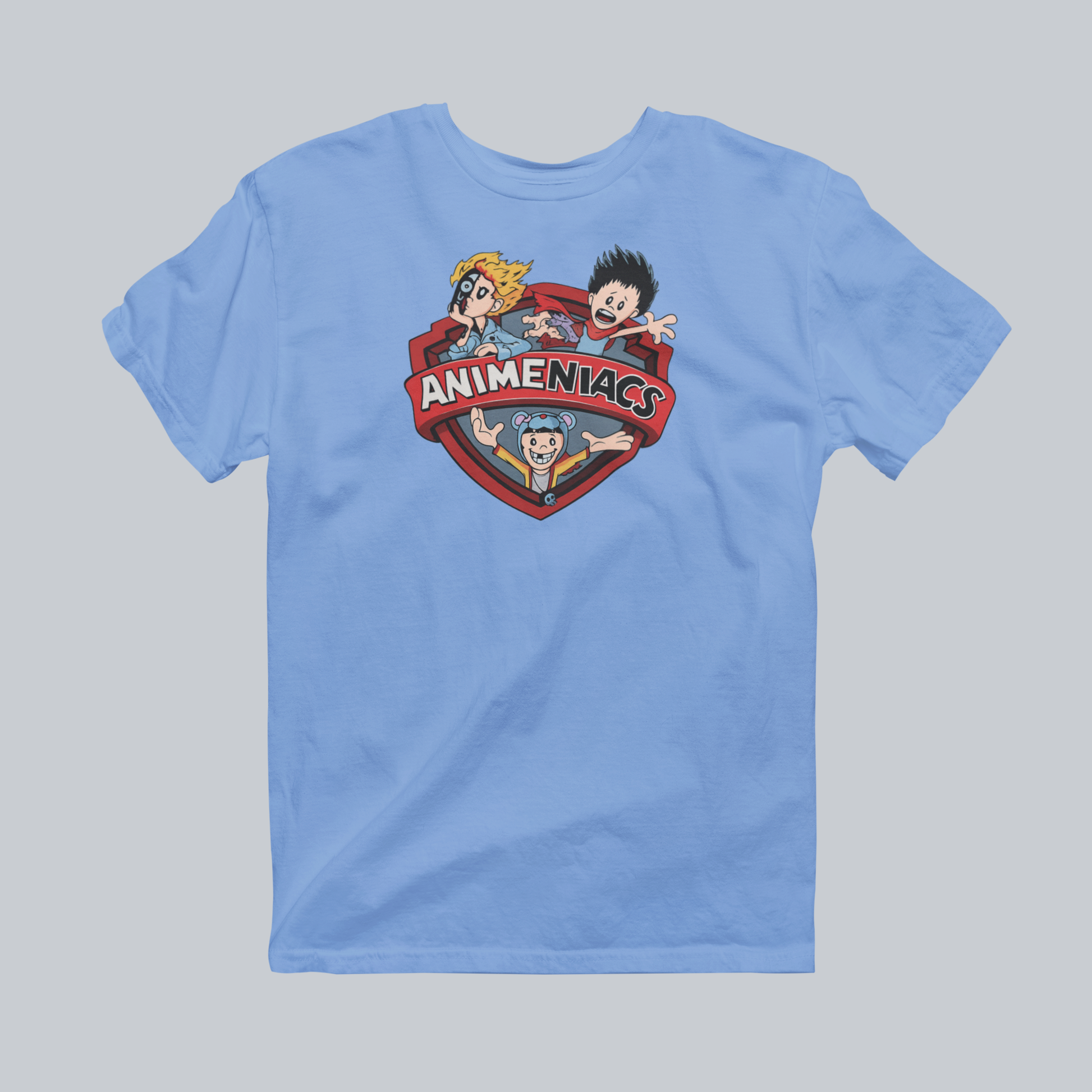 AniMENiacs: Wired, Wild & Wicked Premium Graphic Tee in carolina blue
