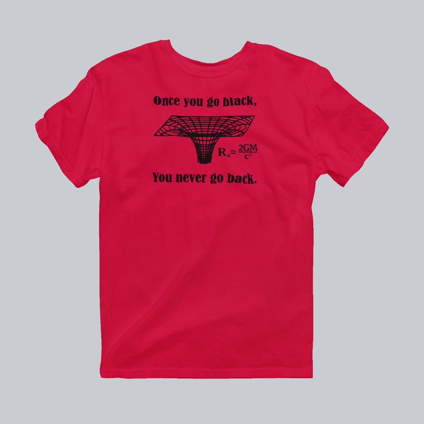 Once You Go Black Premium Graphic Tee in red by Phat & Nerdy