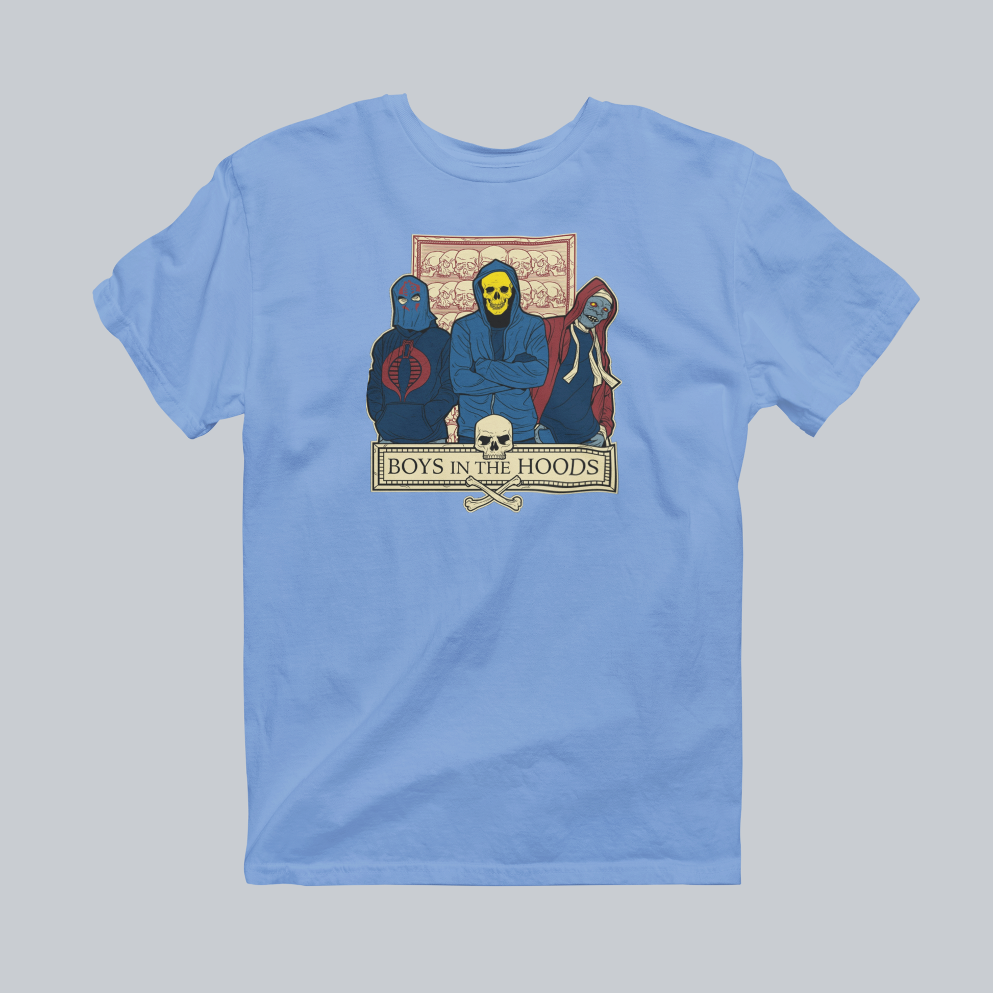 Boys in the Hoods Premium Graphic Tee in carolina blue
