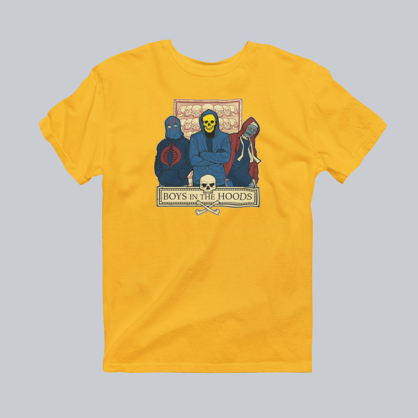 Boys in the Hoods Premium Graphic Tee in gold