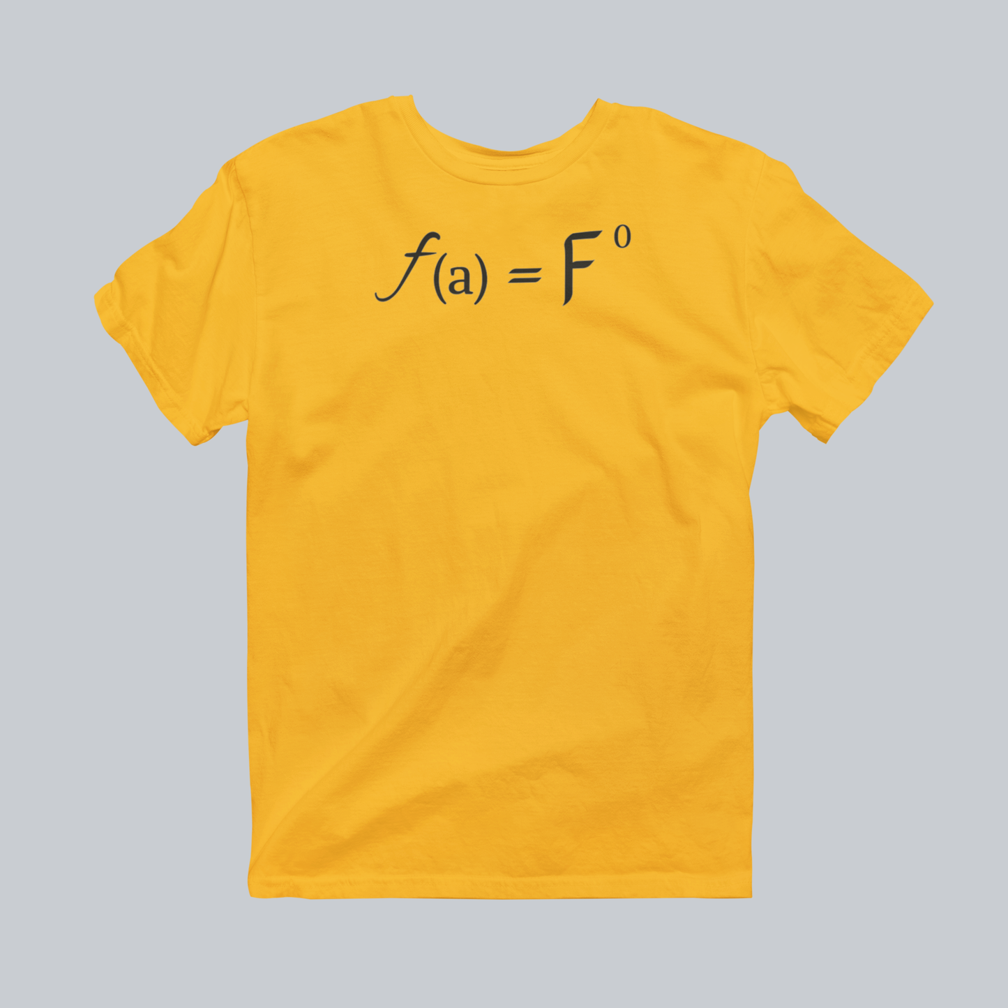 Calculated Risks Premium Graphic Tee in gold / black design