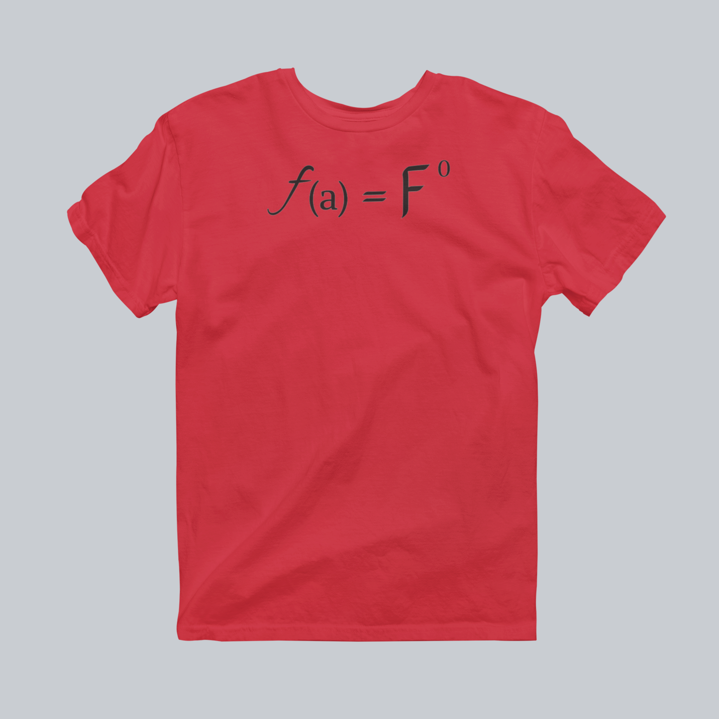Calculated Risks Premium Graphic Tee in red / black design