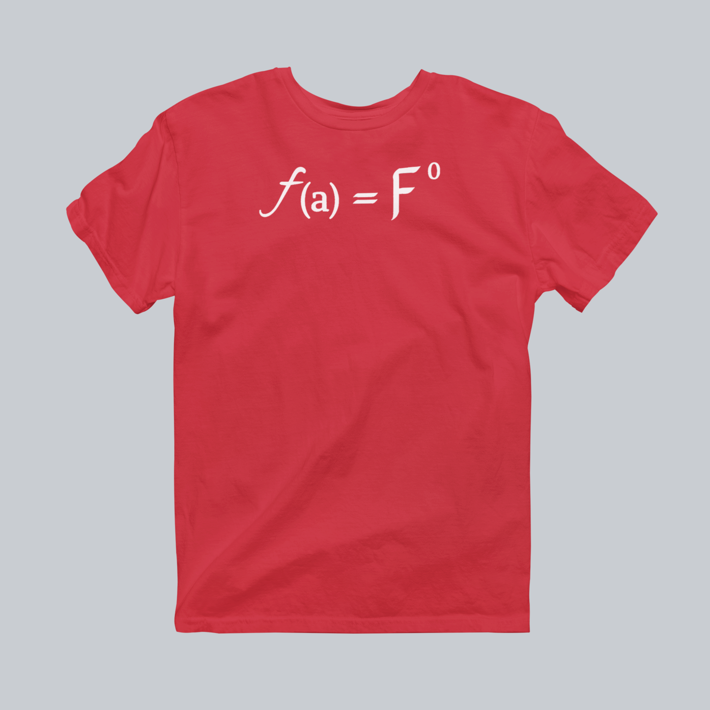 Calculated Risks Premium Graphic Tee in red / white design