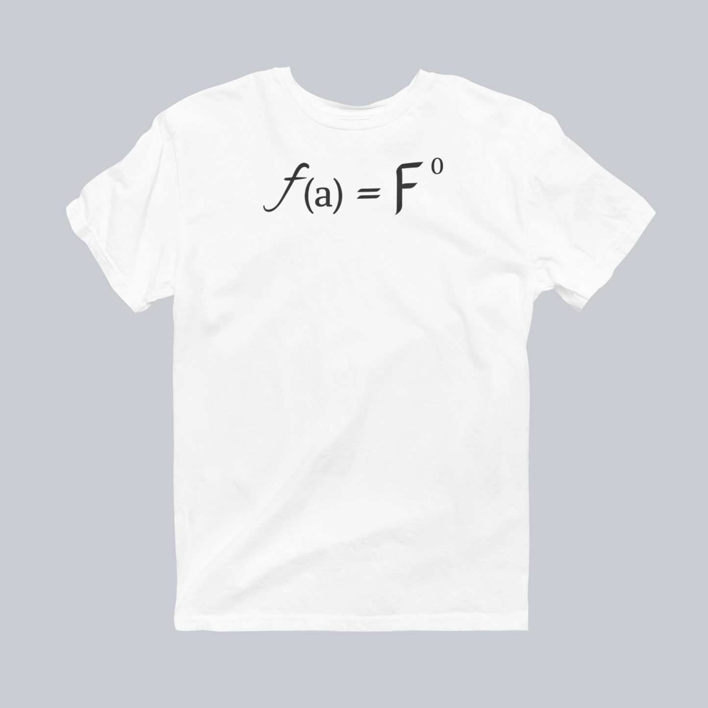 Calculated Risks Premium Graphic Tee in white / black design