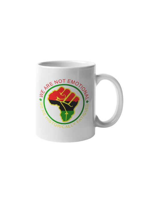 We Are Not Emotional Mug