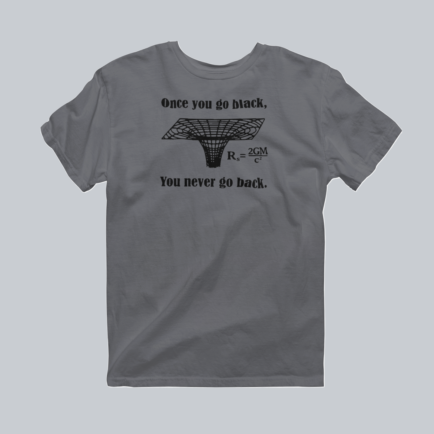 Once You Go Black Premium Graphic Tee in charcoal by Phat & Nerdy