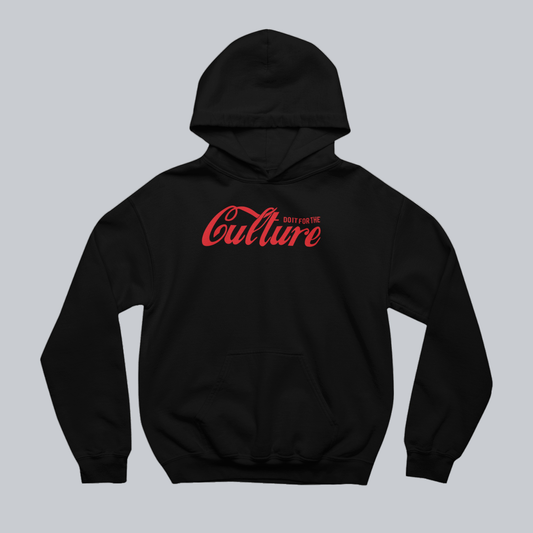 DO IT FOR THE CULTURE Iconic Hoodie in Black on approved gray background