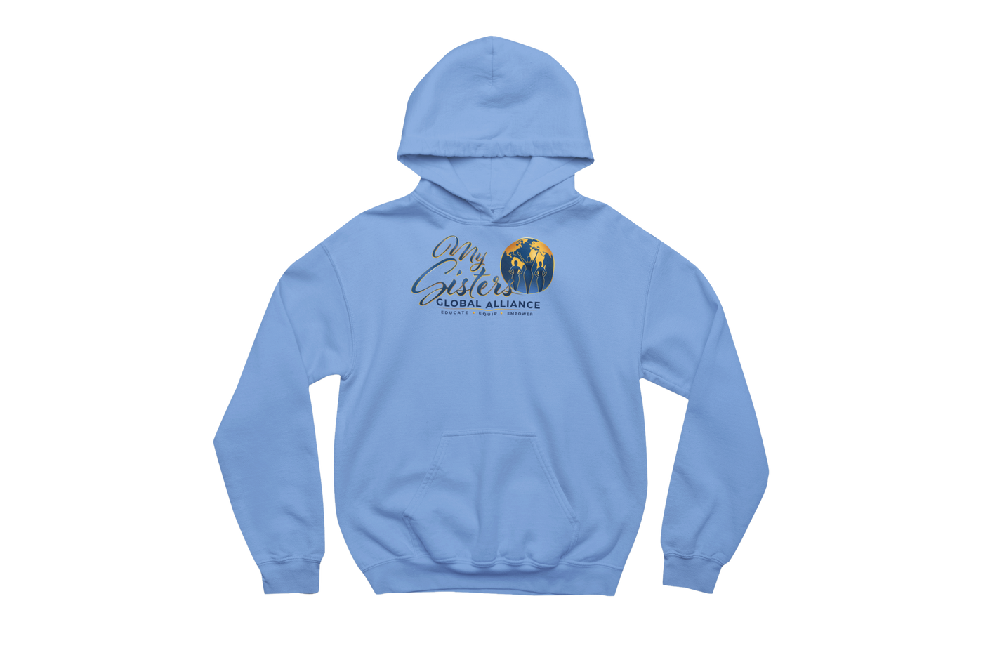 Carolina Blue MySGA hoodie on transparent background