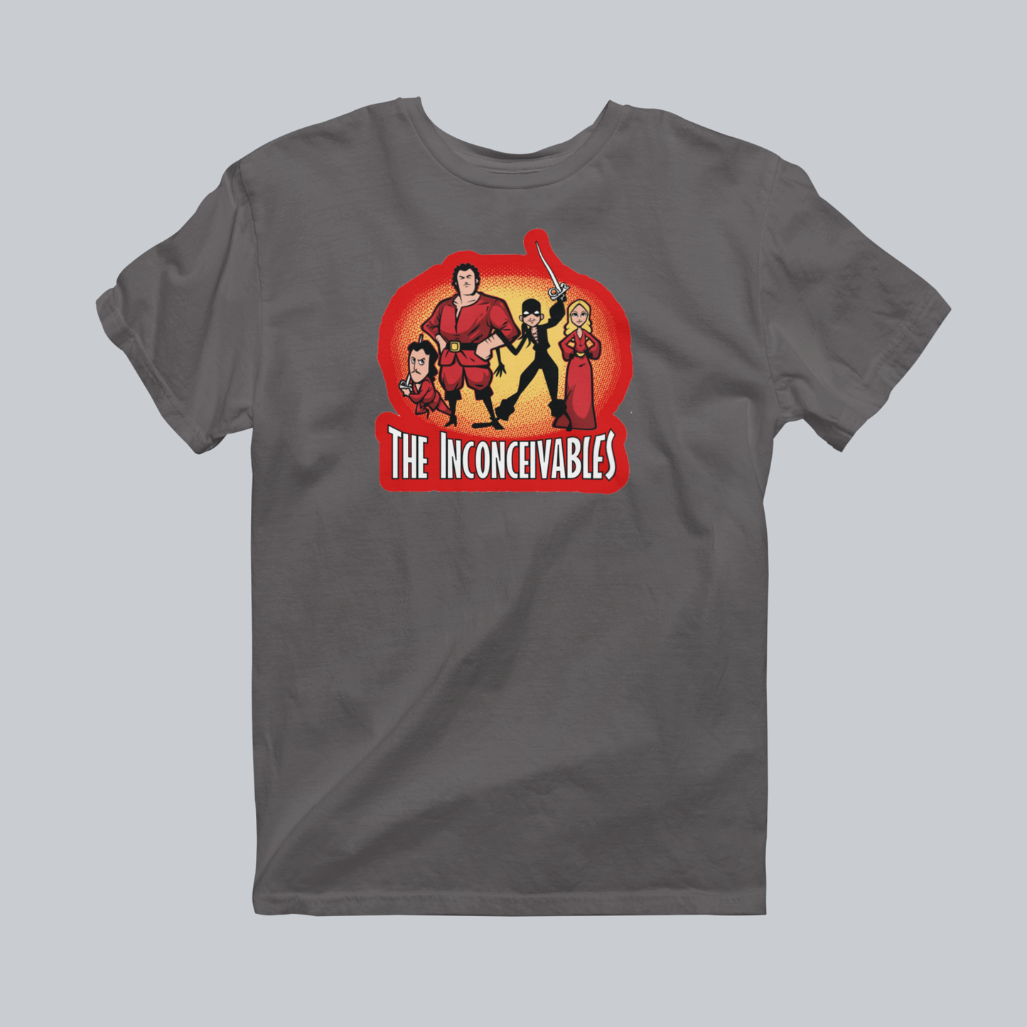 The Inconceivables Premium Graphic Tee in charcoal