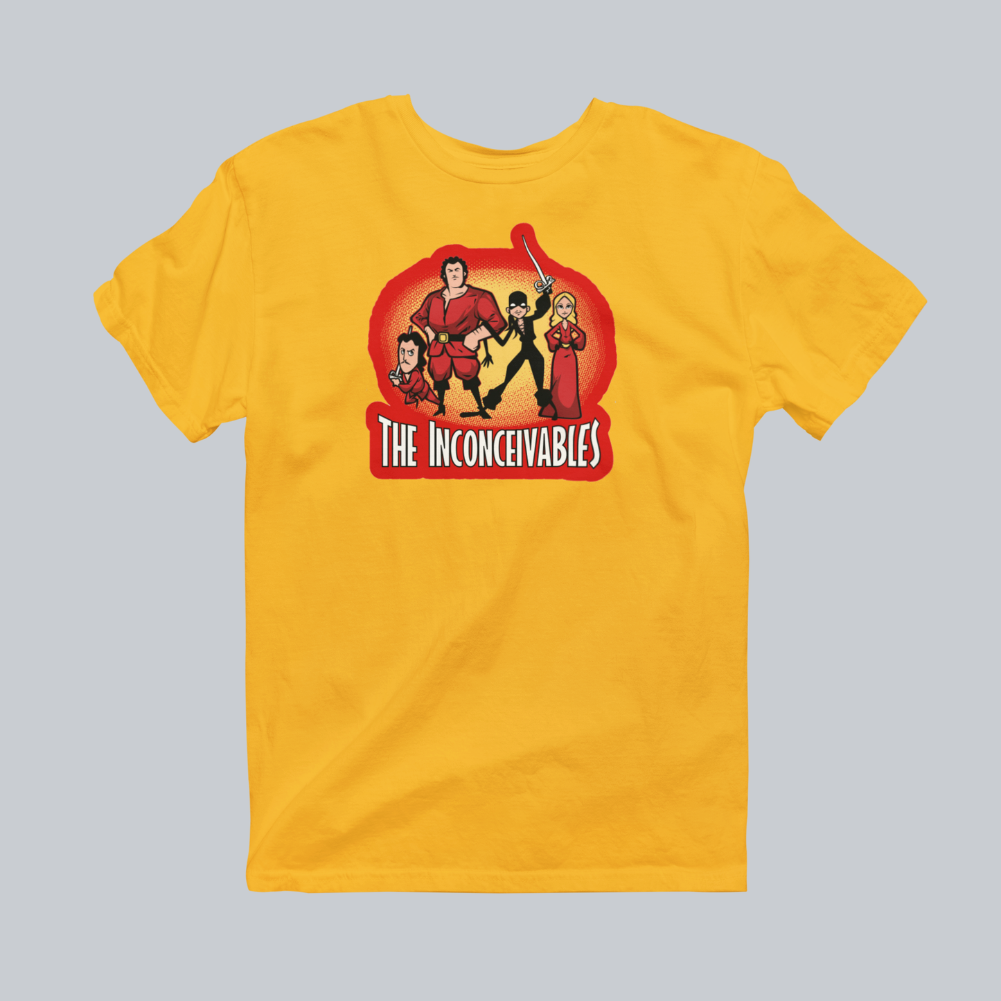 The Inconceivables Premium Graphic Tee in gold