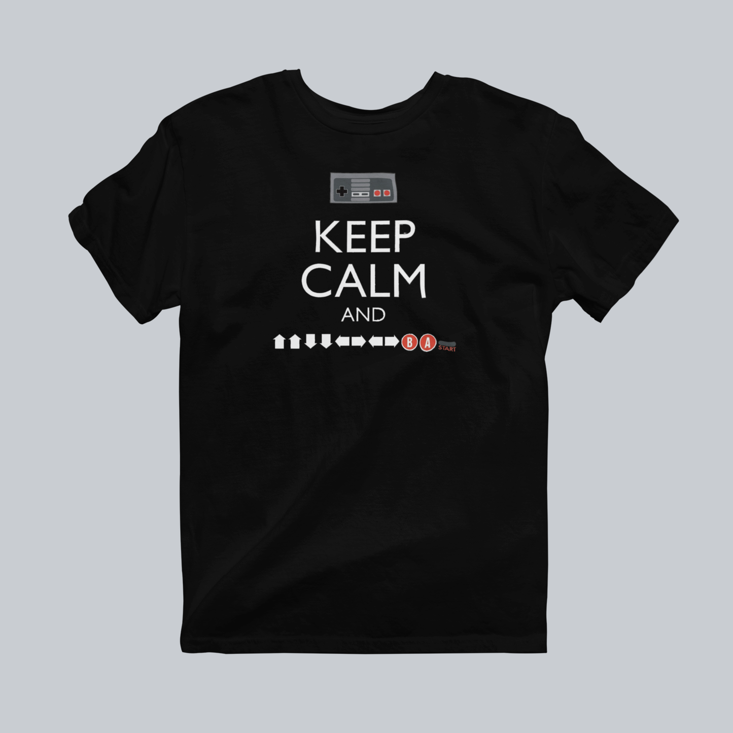 Keep Calm Premium Graphic Tee in black