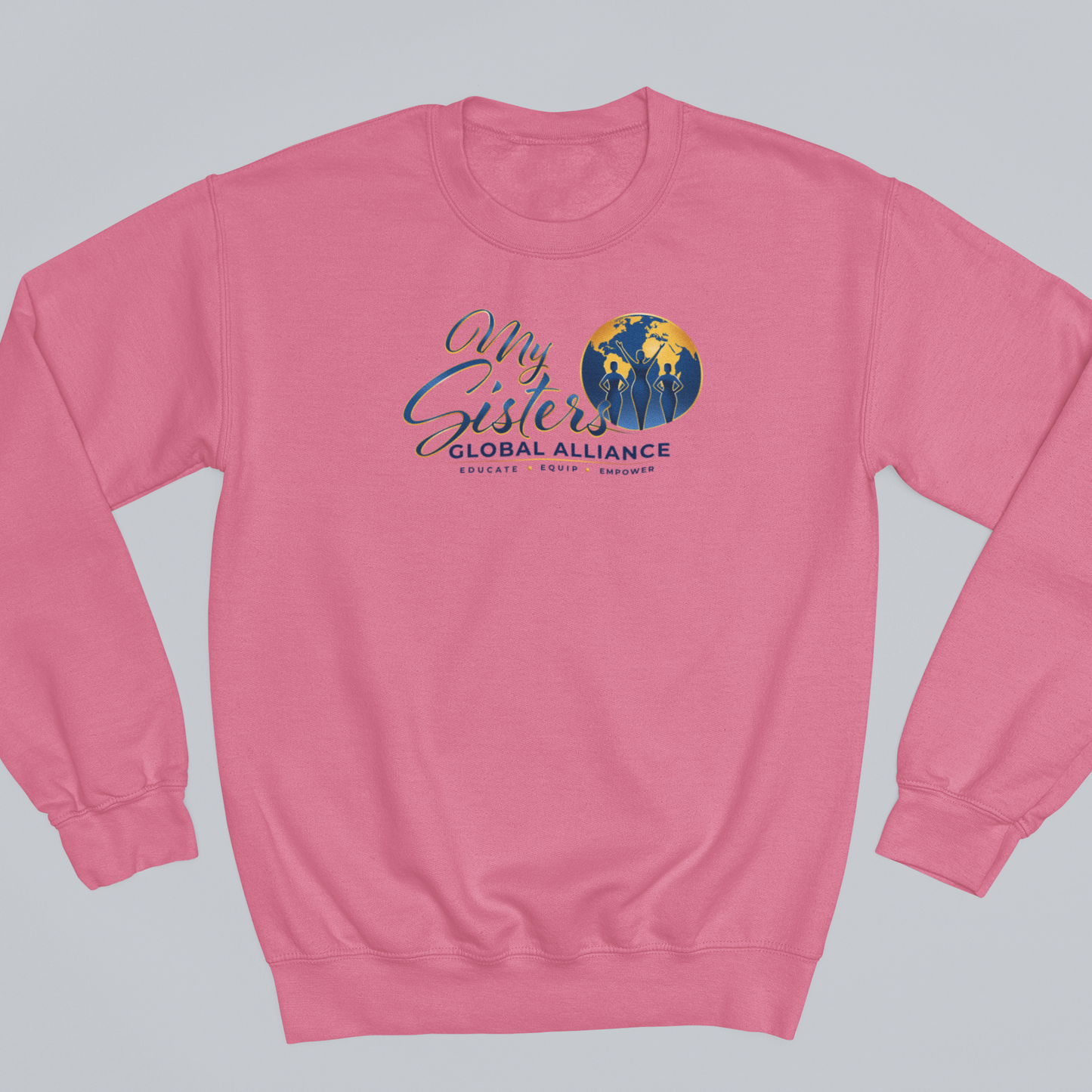 MySGA Breast Cancer Awareness Premium Crewneck in Safety Pink