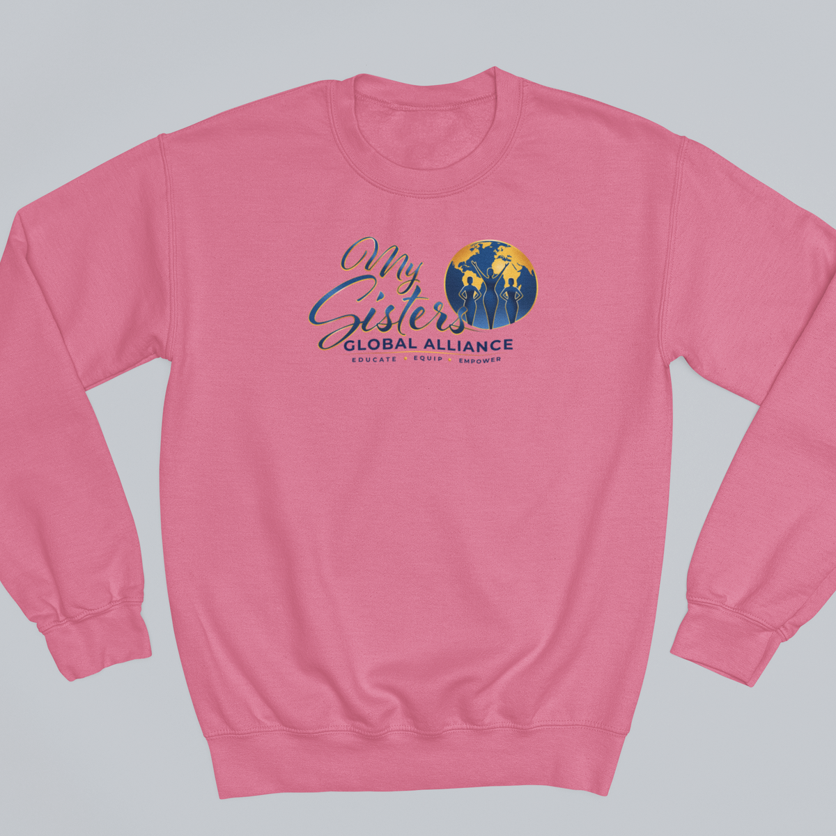 MySGA Breast Cancer Awareness Premium Crewneck in Safety Pink