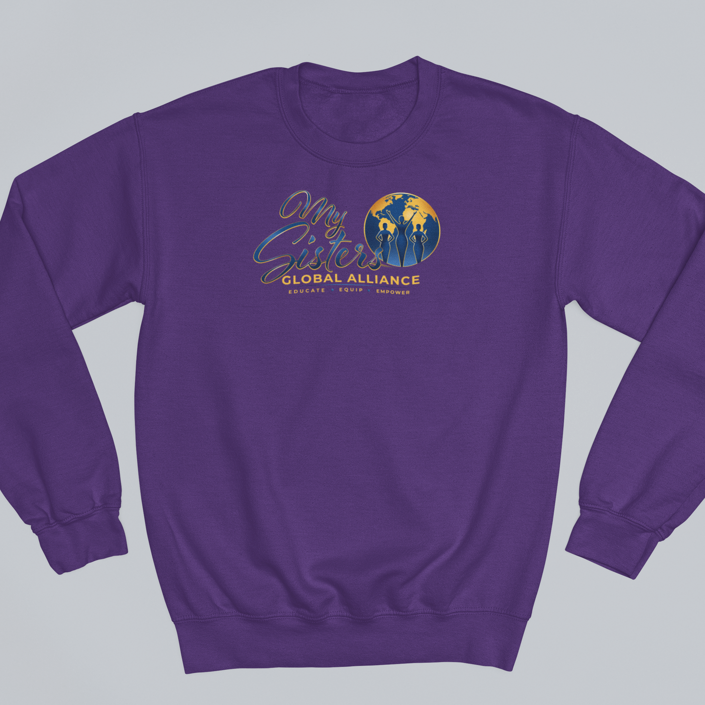 MySGA Domestic Violence Awareness Premium Crewneck in Purple