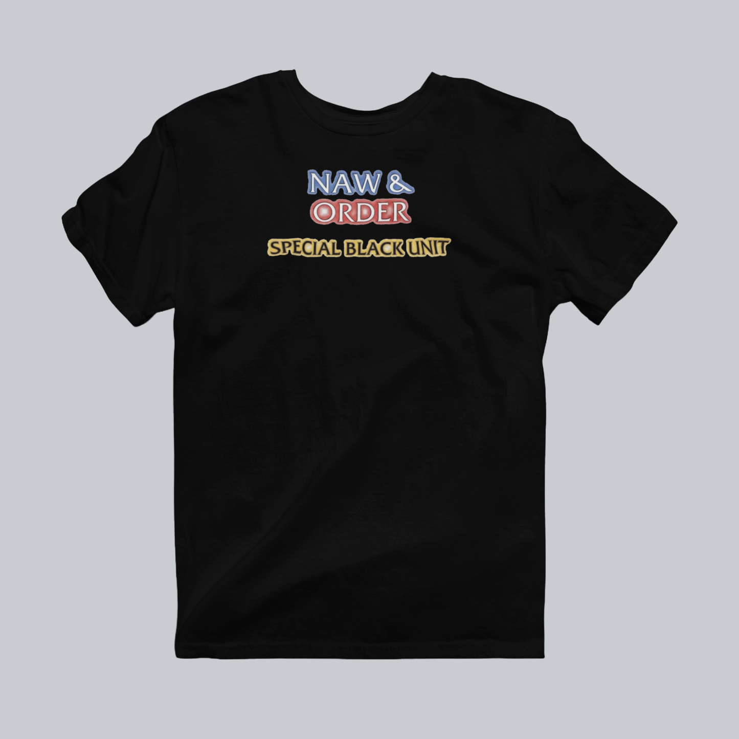Naw & Order Special Black Unit black premium T-shirt