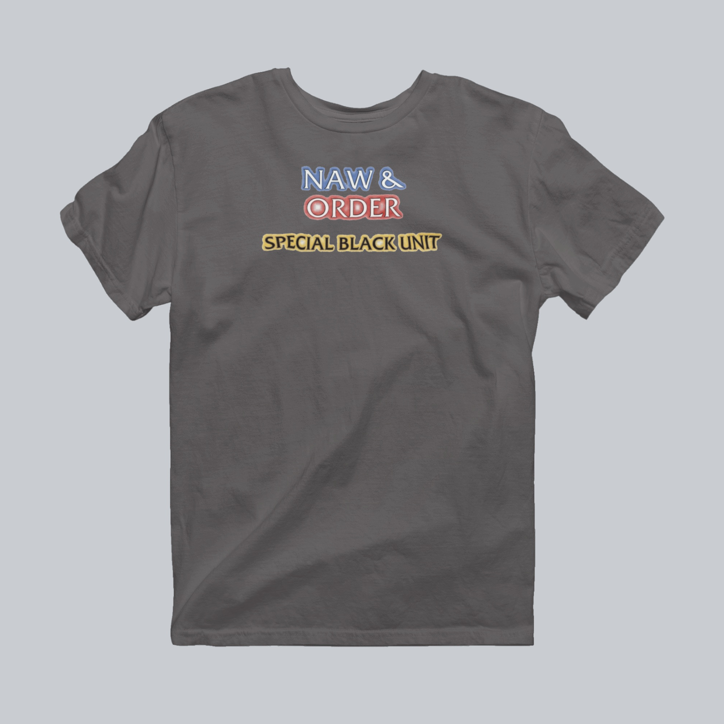 Naw & Order Special Black Unit charcoal premium T-shirt