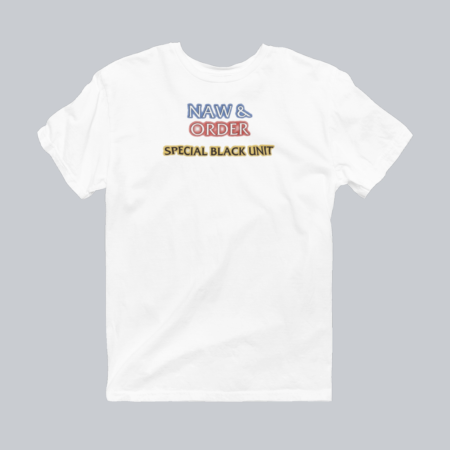 Naw & Order Special Black Unit white premium T-shirt