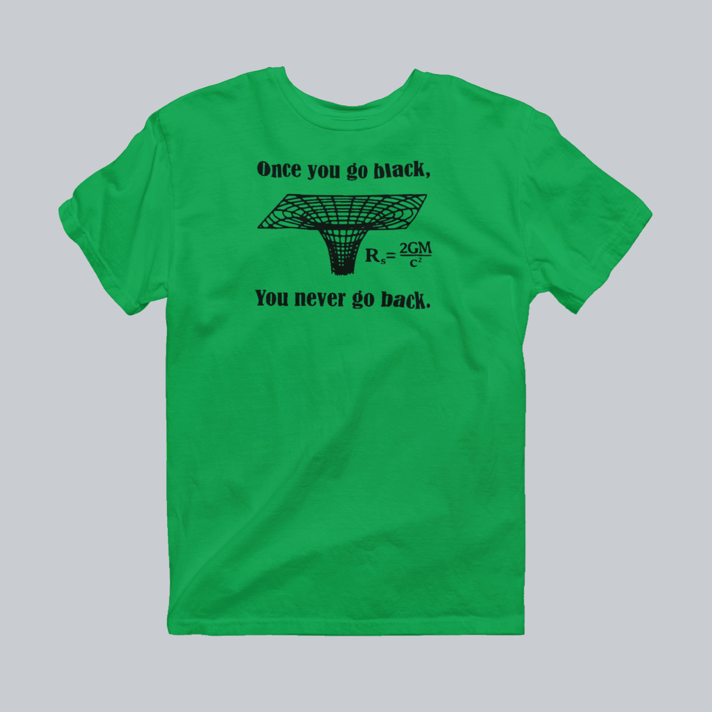 Once You Go Black Premium Graphic Tee in Irish green by Phat & Nerdy