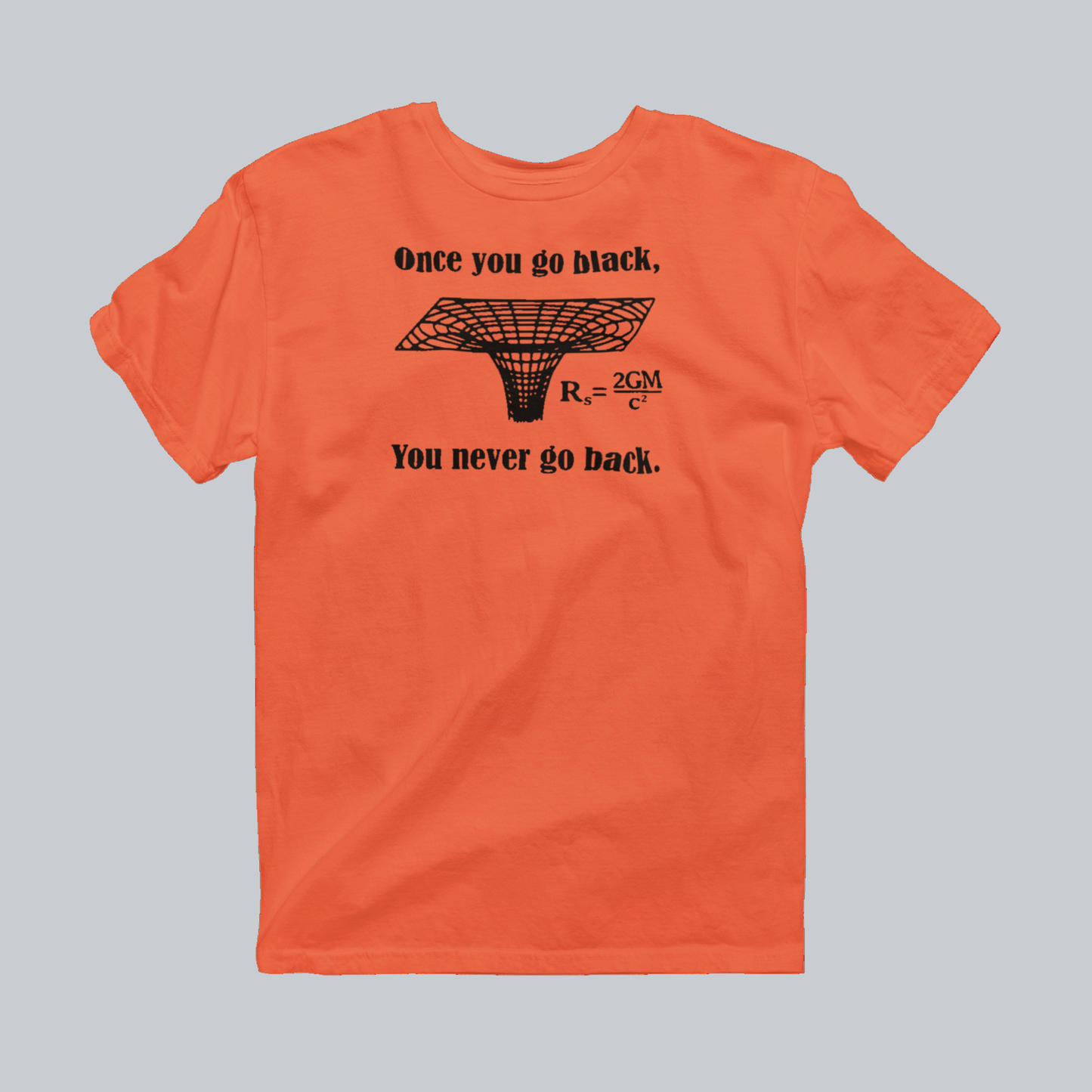 Once You Go Black Premium Graphic Tee in orange by Phat & Nerdy