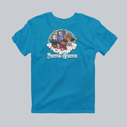 Scare Bears Premium Graphic Tee in sapphire
