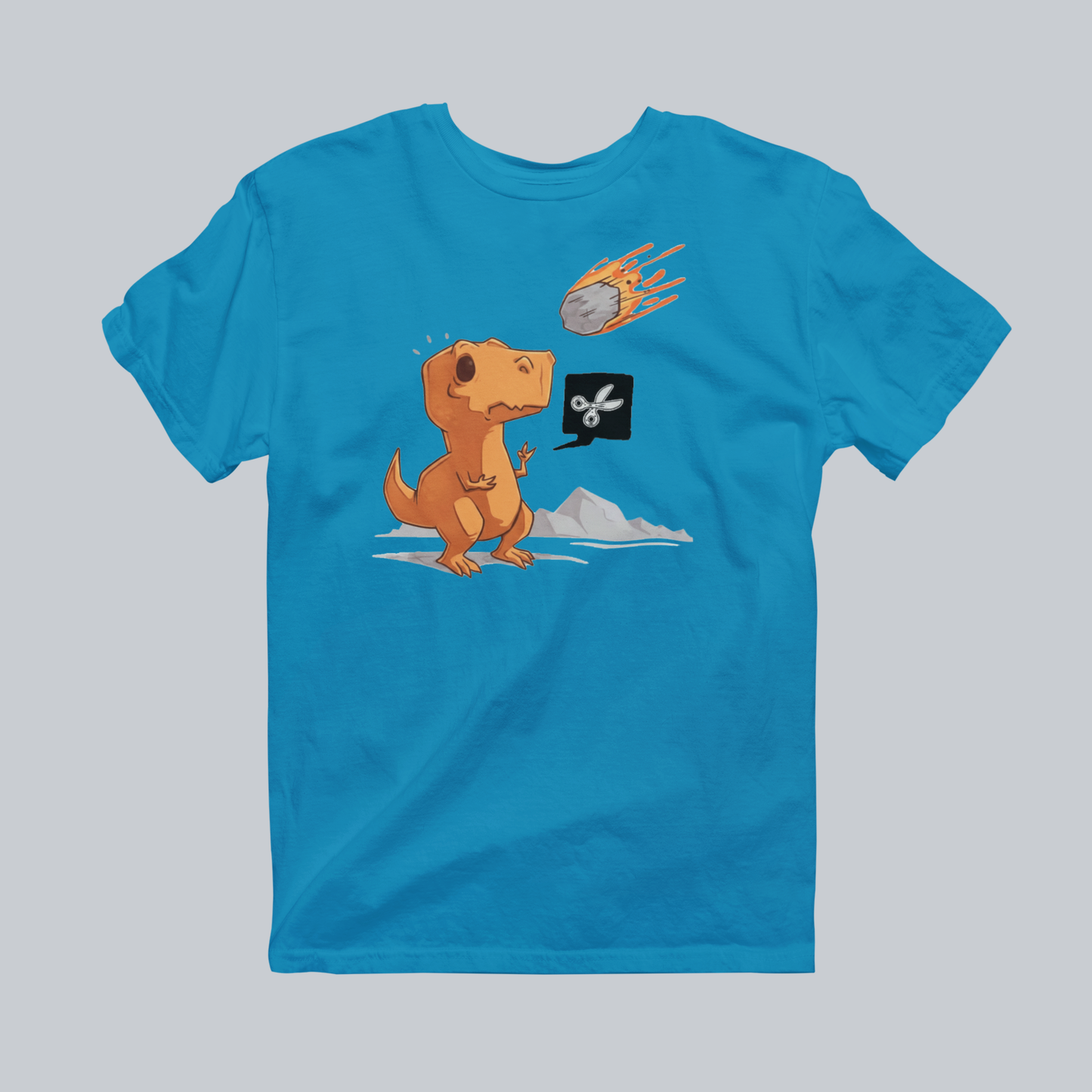 Scissors Paper Rock Premium Graphic Tee in sapphire