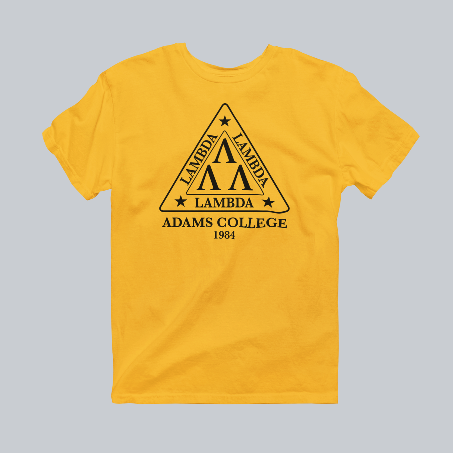 Tri-Lamb Premium Graphic Tee in gold / black design