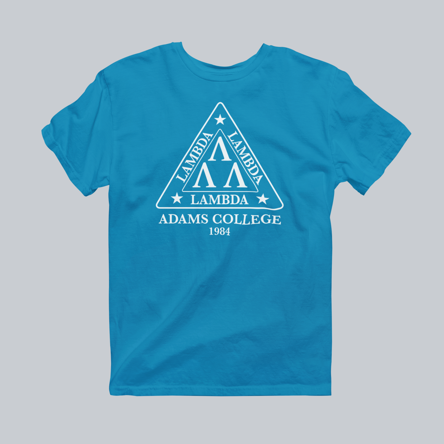 Tri-Lamb Premium Graphic Tee in sapphire / white design
