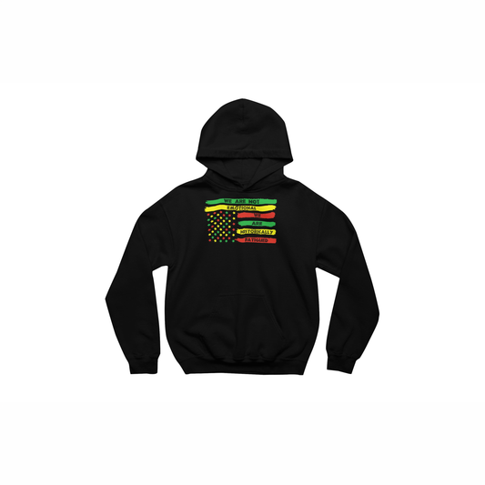 Black We Are Not Emotional, We Are Historically Fatigued Juneteenth Flag premium hoodie