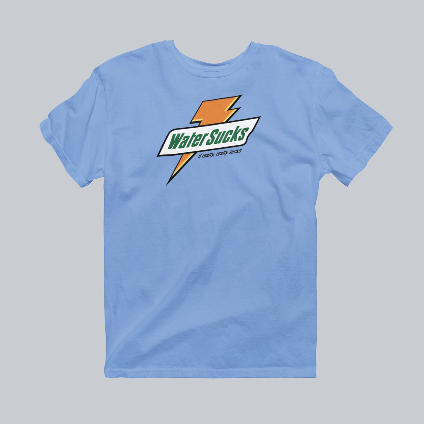 Water Sucks Premium Graphic Tee in carolina blue