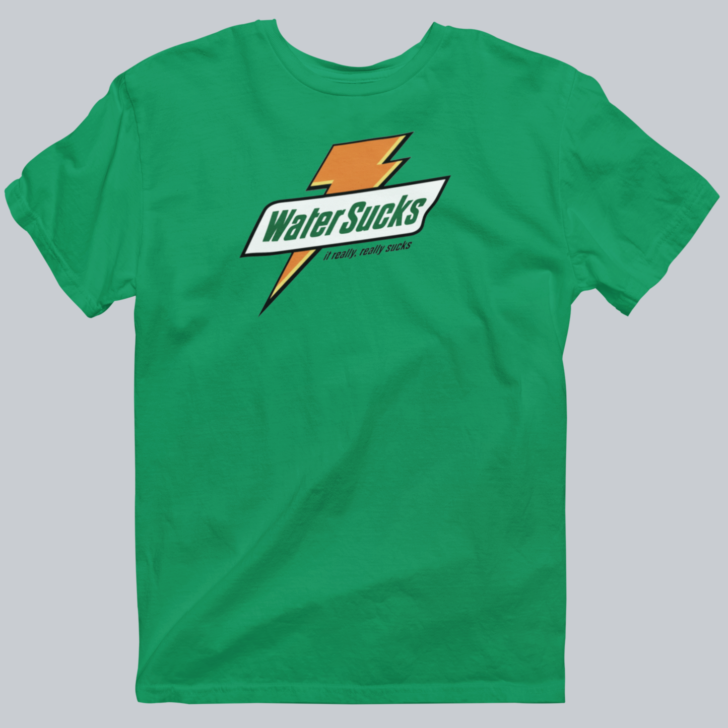 Water Sucks Premium Graphic Tee in irish green