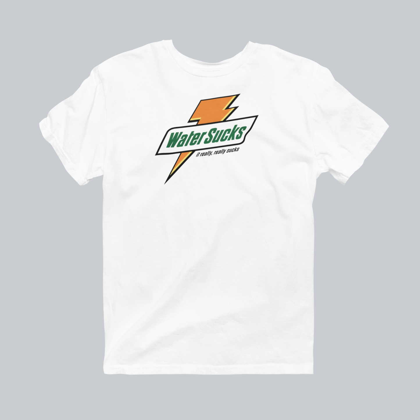 Water Sucks Premium Graphic Tee in white